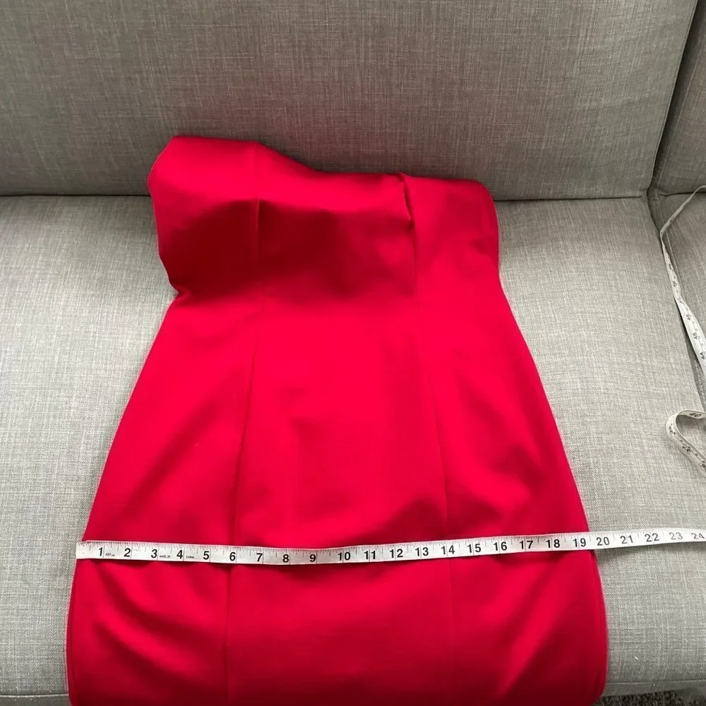 Talbots Red Sleeveless Classic Career Sheath Dress Women's Size 6 Square Neck - Picture 7 of 8